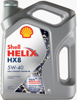 Масло SHELL HELIX  HX8  5W40  4х4L