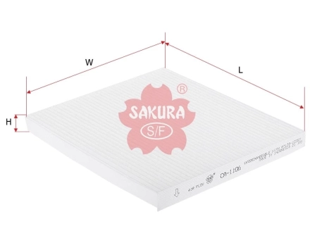 Салонный фильтр CA1106 SAKURA | ГК «ЧАЙКА»