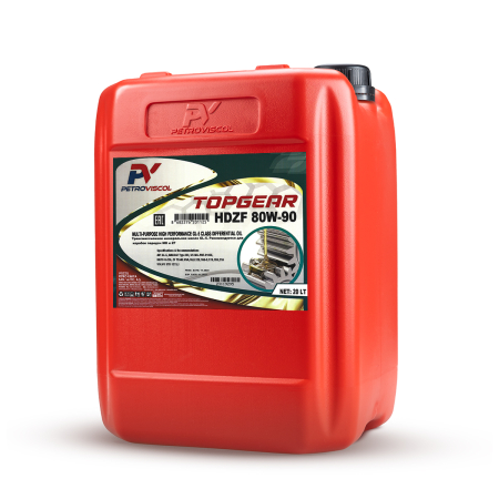 Трансмиссионное масло PetroViscol TOPGEAR HDZF 80W-90 20 л